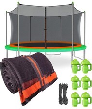 Jump Tastic Trampoline Net Replacement with PoleCaps, 15 ft Round Safety Net NIB
