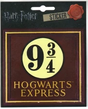 Harry Potter Hogwarts Express 9 3/4 Logo Image Peel Off Sticker Decal NEW UNUSED