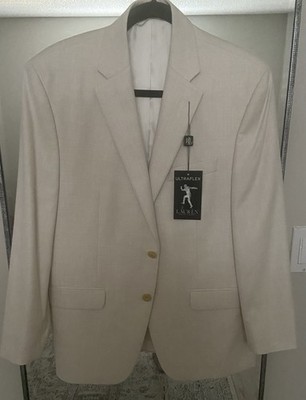 Ralph Lauren Mens NWT  Two Button Blazer Jacket,  IVORY , 40 Short