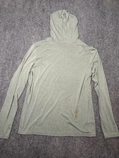 Free Fly Hoodie Shirt Mens Large Green Lightweight Long Sleeve Bamboo Hoody