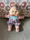 Cabbage Patch Kids Preemie 11" tall doll Auburn Hair Blue Eyes 2006