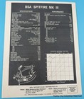 1960s Manufacturer Original BSA Spitfire MK Mark III Motorcycle Brochure — photo 4