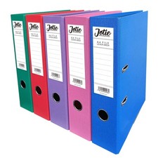 Image of Lever Arch Files 5-Pack A4 Document Paperwork Filing 560 Sheets Home Office