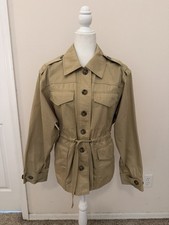 Vanessa Bruno Elaine Utility Tan Jacket Sz XS...
