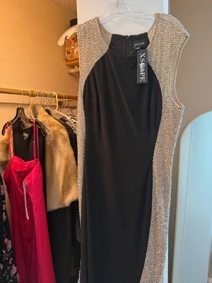 Xscape dress party cocktail black 14 - image 1 of 3