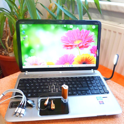 HP DV6 6 BEATSAUDIO METALL 15 Zoll l 480GB SSD Windows 11 QUAD i7 8GB RAM NEU