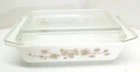 Vintage Pyrex Golden Pine Cone Space Saver 2 Qt Casserole Dish 575 W Lid
