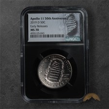 2019-D Apollo 11 Commemorative Half Dollar 50C - NGC MS70- Denver