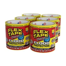 Flex Tape Flood Protection 3.75 in. x 20 ft. (6-Pack) (Yellow)