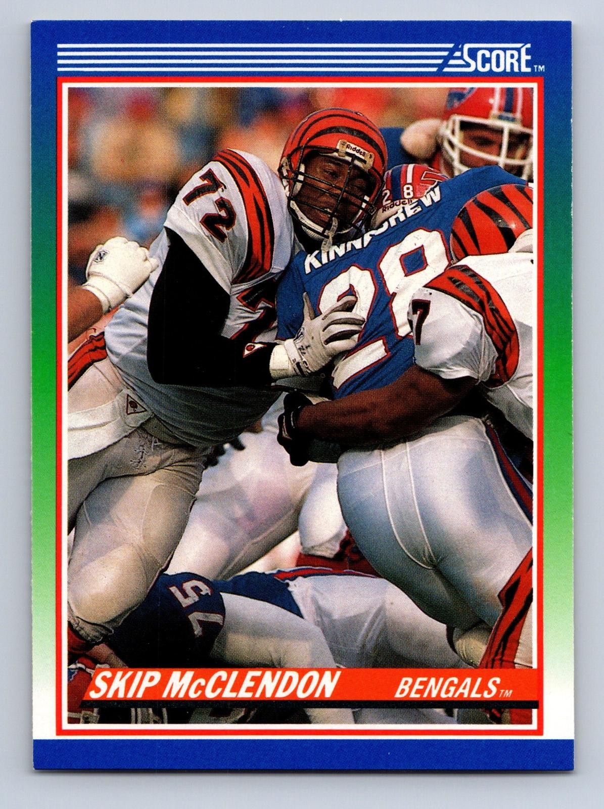 sports Score 1990 Score #72 Skip McClendon RC Cincinnati Bengals RC