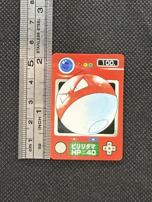 Voltorb No. 100 Pokemon Pokedex Mini Card Zukan Japanese Nintendo