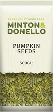 Minton & Donello - Organic Pumpkin Seeds, Raw, High in Protein, Bulk Pack, 500g 21.58 per kilo