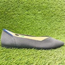 Rothy's The Point Womens Size 8.5 Gray Casual Classic Slip On Ballet Flats Shoes