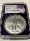 2026 American Silver Eagle $1 NGC Purple Core MS70 ASE Trader Bea