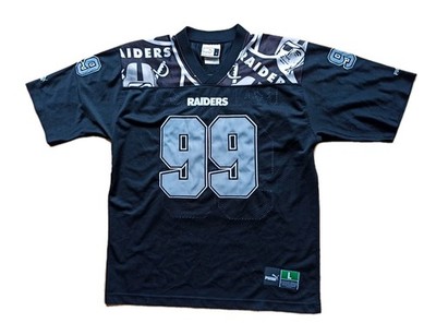 Puma Oakland Raiders Vintage 90s NFL Jersey Trikot #99 schwarz Sz. L/XL