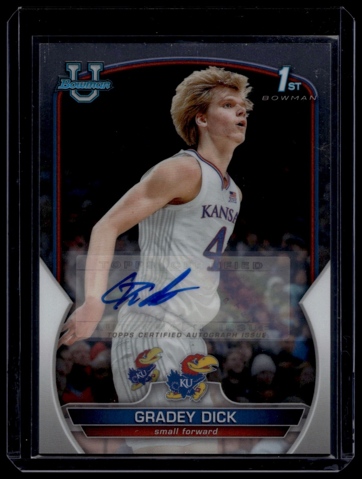 2022-23 Bowman Chrome University Basketball Gradey Dick #41 1st Auto