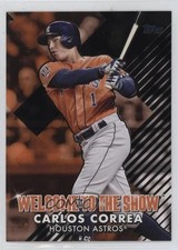 2022 Topps Series 1 Welcome to the Show Black 94/299 Carlos Correa #WTTS-30 10no