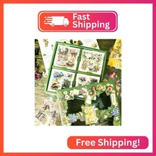 495pcs Vintage Junk Journal Stickers, Flowers Plants Butterfly Stickers for Scra