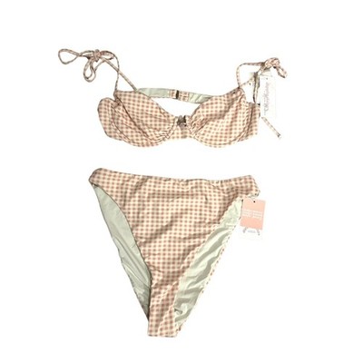 NWT Dippin  Daisy s Cherie Underwire Bikini Set Rosette XL Sustainable Swim