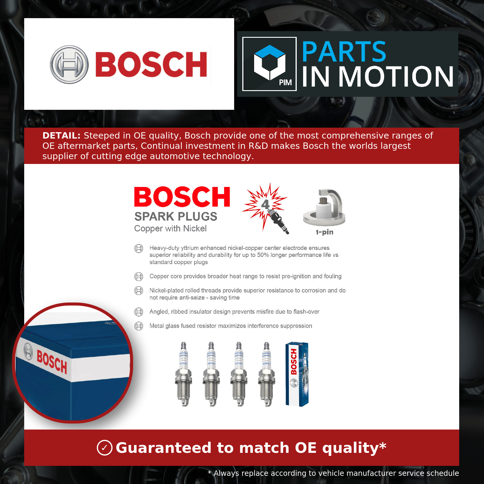 Spark Plugs Set 4x fits VAUXHALL MERIVA A 1.4 1.6 03 to 10 Bosch 1214016 Quality - Image 25