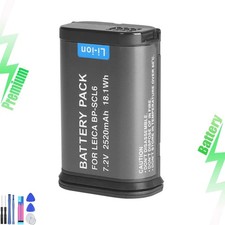 For Leica BP-SCL6 Battery: Q2, Q3, SL2, SL2S - 2520mAh, 7.2V - 19531, LC-SCL6