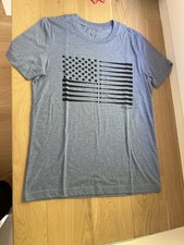 Swing Juice Men's Blue Graphic Baseball Print Crew Neck T-Shirt Size M