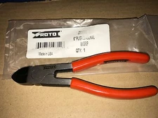 PROTO Steel Diagonal Cutters 6 In., J206GXL W/ Grip NEW