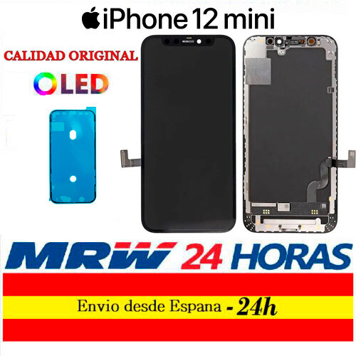 Pantalla iPhone 12 Mini OLED  5,4" +Adhesivo + Protector de pantalla Envio 24H