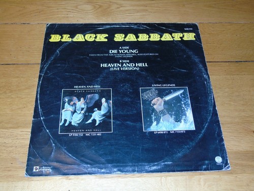 BLACK SABBATH - Die Young - 1980 UK 2-track 12" vinyl single - Imagen 2 de 6