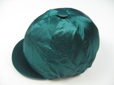 Satin Elasticated Waist Cap Cover Dark Green XL Made in England