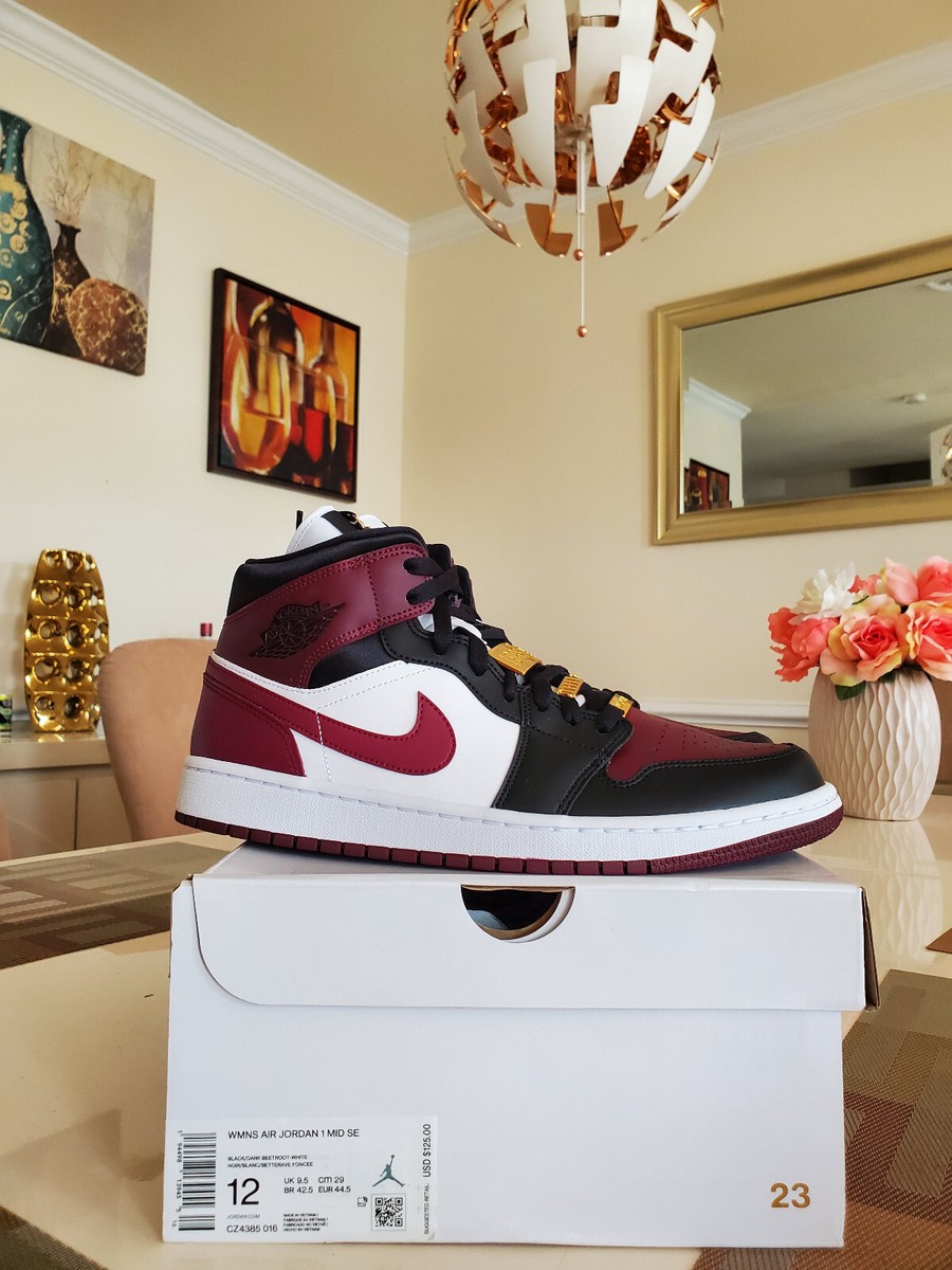 Nike Air Jordan 1 Mid Chicago Bred High Low CZ4385-016 Women sz 12