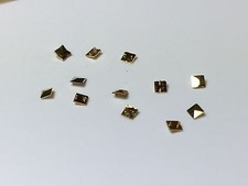 Watch Dial Hour GOLD Square Markers 12 pieces Indices Indexes Numerals Dot Bars