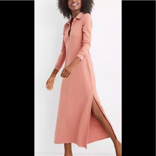 Aerie Ribbed Polo Midi Dress Size X 