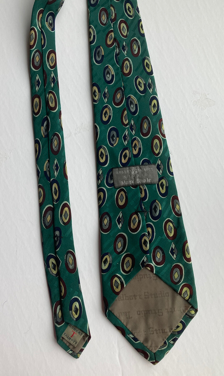 Robert Talbott Studio Mark Shale Green/Geometric … - image 3