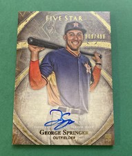 George Springer Astros 2014 Topps FIVE STAR ROOKIE RC AUTO Autograph 9/499