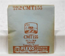 GS CMT155  Watch Crystal For Gruen Coquette 11.7 x 10.9 mm Replacement / Repair