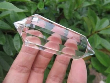 12 Sided VOGEL Style Natural Clear QUARTZ CRYSTAL DT POINT Healing 77.6g