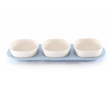 New Bamboozle by Coleco Four-Piece Eco Friendly Bio Degradable Tapas Set Blue