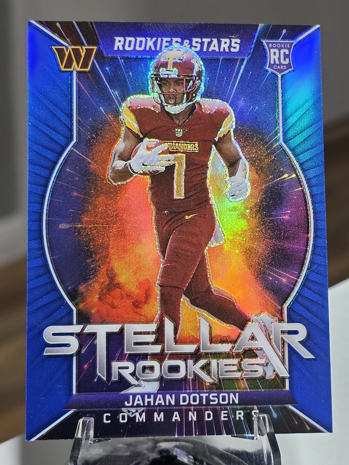 2022 Panini Prizm Rookies & Stars Stellar Rookies Blue Jahan Dotson/50 No.SR-4🔥