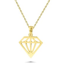 14 Karat Gold Diamond Pendant Necklace