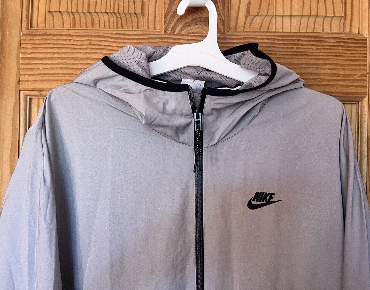 SACAI X NIKE Giacca a vento Nike Tech Woven full zip grigia uomo taglia XL DQ4340 016