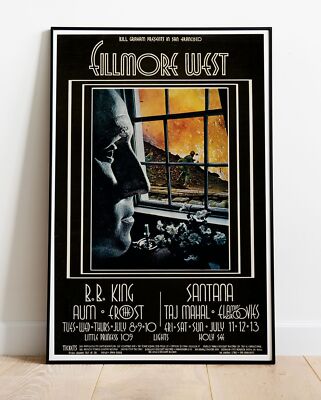 BB King & Santana 1969 / XXL Poster - 36''x24'' (#203)