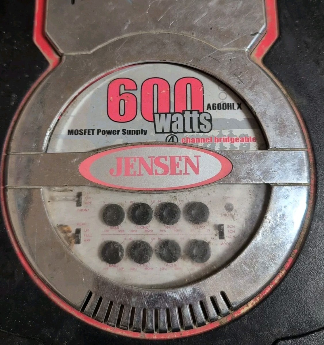 Jensen 600 Watts Car Power Amplifier 4 Channel Bridgeable A600HLX