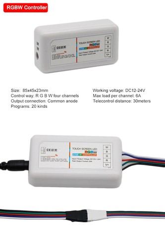 5M 5050 RGB RGBW RGBWW 5050 LED Strip Flexible Tape Controller+12V Power Adapter - Picture 8 of 16