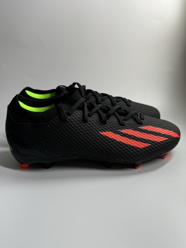 adidas Mens 7 X SPEEDPORTAL.3 Firm Ground Soccer Cleats Black Solar Red ID4922