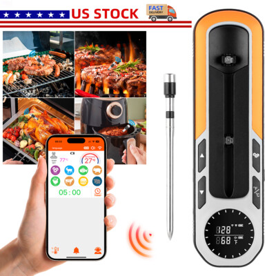 Smart Grill Meat Thermometer Digital with Bluetooth Ultra-Thin Probe Wireless
