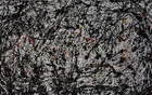 Fine unique painting – Expressive drip composition, signed Jackson Pollock