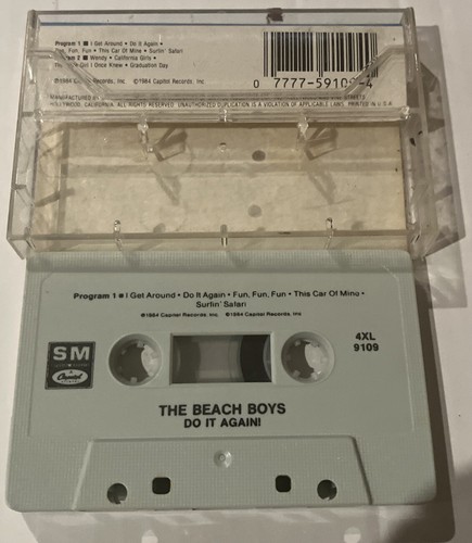 The Beach Boys DO IT AGAIN! Cassette California Girls-Surfin Safari-Fun Fun Fun - Picture 2 of 2