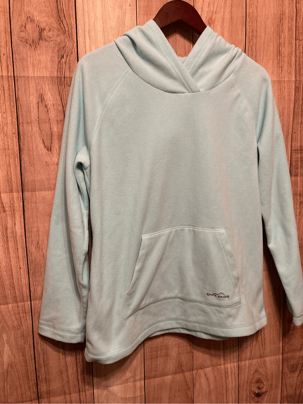 Eddie Bauer Large women’s sweater sweatshirt hoodie blue image 2