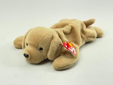 TY Beanie Baby Babies Golden Retriever Dog Puppy Fetch 2-4-1997 Plush Toy Animal